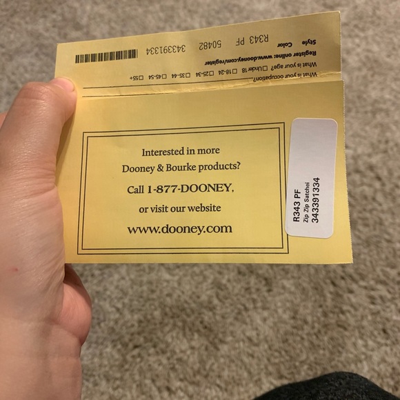 BRAND NEW Dooney and Bourke Zip Zip Satchel Purse - Picture 6 of 6